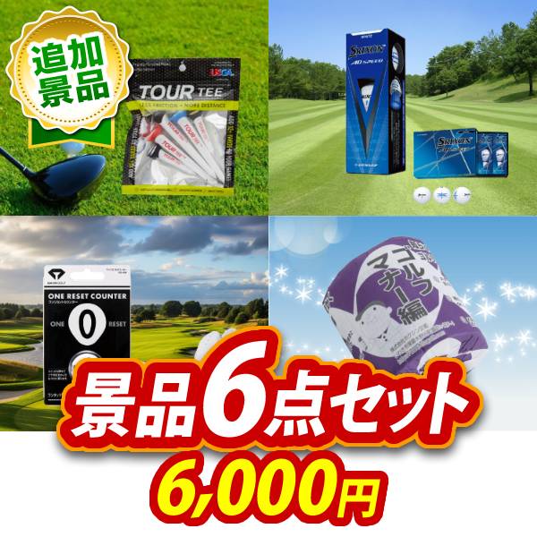 《追加用》ビンゴ景品6点セット【TOUR TEE5本入り/ダンロップ　ADSPEED　3球 他】送料無料