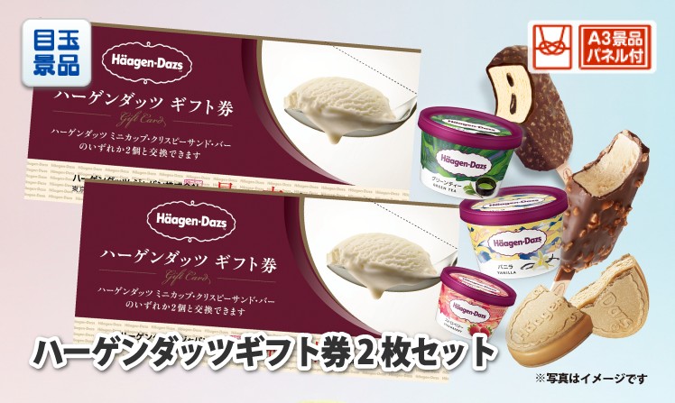 ハーゲンダッツギフト券2枚セットのイメージ