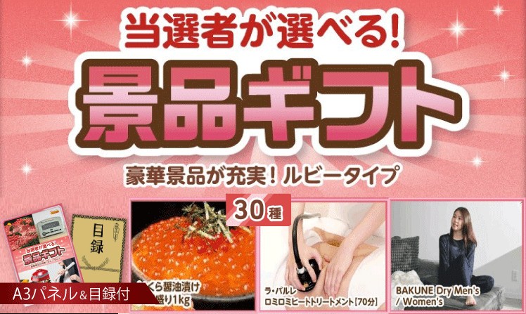 当選者が選べる景品ギフト【ルビー】