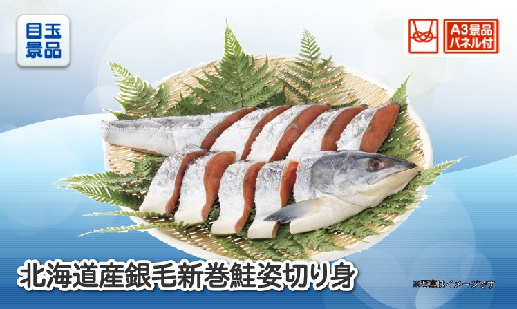 北海道産　銀毛新巻鮭姿切り身のイメージ