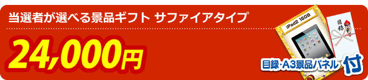 当選者が選べる景品ギフト サファイアタイプ 24,000円