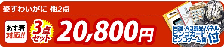 【目玉:姿ずわいがに】3点セット 3点セット 20800円