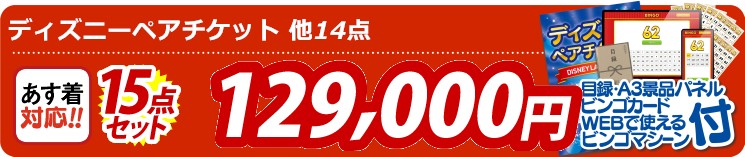 【目玉：ディズニーペアチケット】15点セット 15点セット 129000円