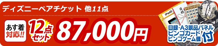 【目玉：ディズニーペアチケット】12点セット 12点セット 87000円