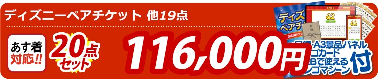 【目玉：ディズニーペアチケット】20点セット 20点セット 116000円