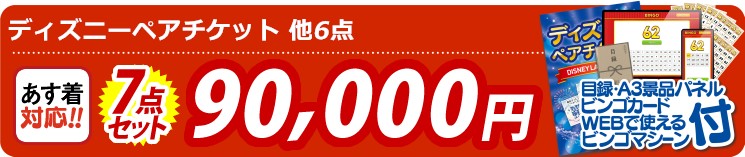 【目玉：ディズニーペアチケット】7点セット 7点セット 90000円