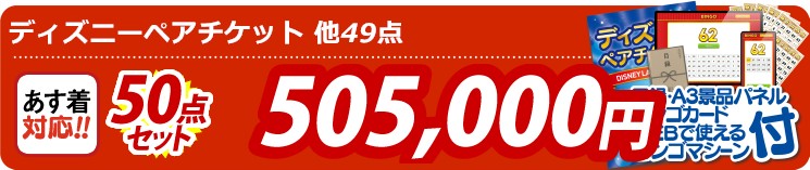 【目玉：ディズニーペアチケット】50点セット 50点セット 505000円