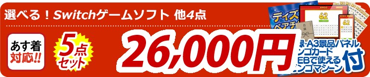 【目玉：選べる！Switchゲームソフト】5点セット 5点セット 26000円