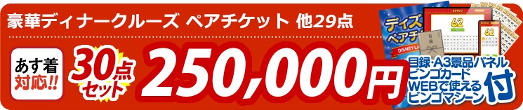 【目玉：豪華ディナークルーズ ペアチケット】30点セット 30点セット 250000円