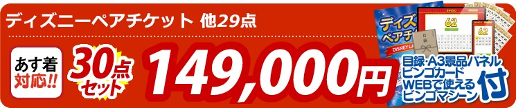 【目玉：ディズニーペアチケット】30点セット 30点セット 149000円