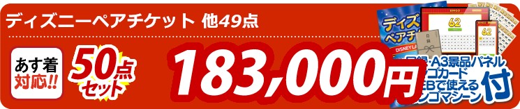 【目玉：ディズニーペアチケット】50点セット 50点セット 183000円
