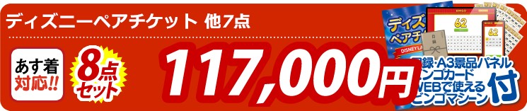 【目玉：ディズニーペアチケット】8点セット 8点セット 117000円