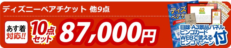 【目玉：ディズニーペアチケット】10点セット 10点セット 87000円