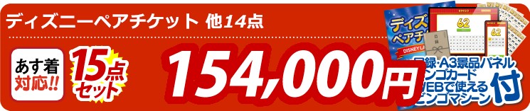 【目玉：ディズニーペアチケット】15点セット 15点セット 154000円