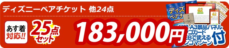 【目玉：ディズニーペアチケット】25点セット 25点セット 183000円