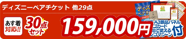 【目玉：ディズニーペアチケット】30点セット 30点セット 159000円