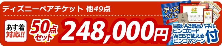 【目玉：ディズニーペアチケット】50点セット 50点セット 248000円