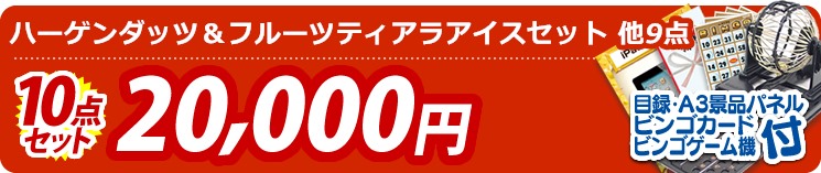 【目玉:ハーゲンダッツ&フルーツティアラアイスセット】10点セット 10点セット 20000円