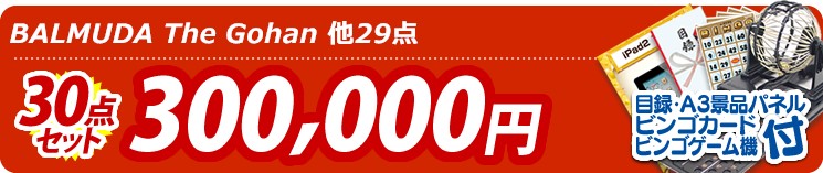 【目玉:BALMUDA The Gohan】30点セット 30点セット 300000円