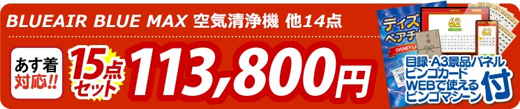 【目玉：BLUEAIR BLUE MAX 空気清浄機】15点セット 15点セット 113800円