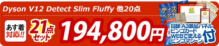 【目玉：Dyson V12 Detect Slim Fluffy】21点セット 21点セット 194800円