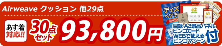 【目玉：Airweave クッション】30点セット 30点セット 93800円