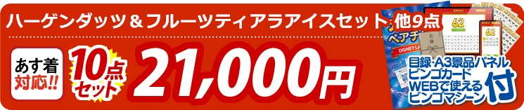 【目玉：ハーゲンダッツ＆フルーツティアラアイスセット】10点セット 10点セット 21000円