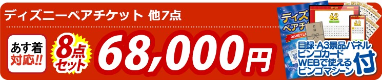 【目玉：ディズニーペアチケット】8点セット 8点セット 68000円