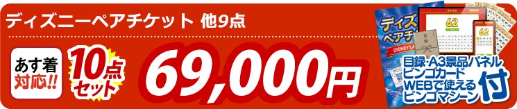 【目玉：ディズニーペアチケット】10点セット 10点セット 69000円