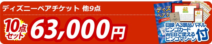 【目玉：ディズニーペアチケット】10点セット 10点セット 63000円