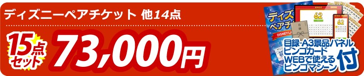 【目玉：ディズニーペアチケット】15点セット 15点セット 73000円