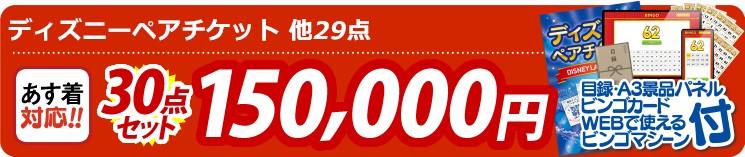 【目玉：ディズニーペアチケット】30点セット 30点セット 150000円