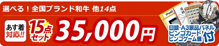 【目玉:選べる!全国ブランド和牛】15点セット 15点セット 35000円