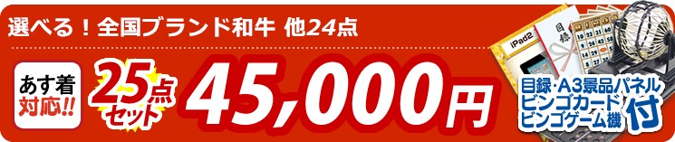 【目玉:選べる!全国ブランド和牛】25点セット 25点セット 45000円