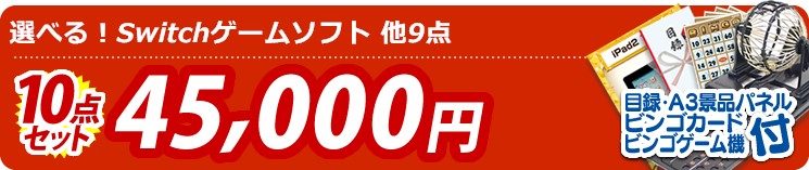 【目玉:選べる!Switchゲームソフト】10点セット 10点セット 45000円