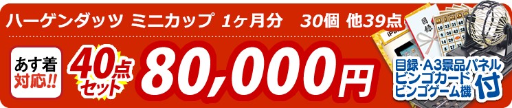 【目玉:ハーゲンダッツ ミニカップ 1ヶ月分　30個】40点セット 40点セット 80000円