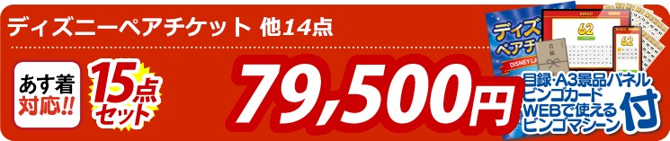【目玉：ディズニーペアチケット】15点セット 15点セット 79500円
