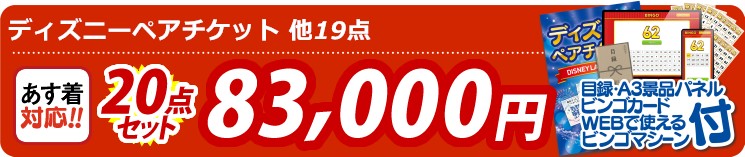 【目玉：ディズニーペアチケット】20点セット 20点セット 83000円