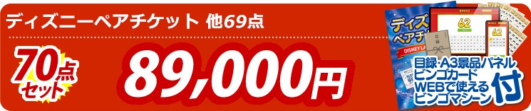 【目玉：ディズニーペアチケット】70点セット 70点セット 89900円