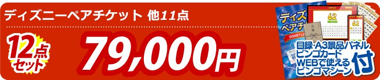 【目玉：ディズニーペアチケット】12点セット 12点セット 79000円