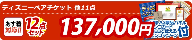 【目玉：ディズニーペアチケット】12点セット 12点セット 137000円
