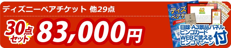【目玉：ディズニーペアチケット】30点セット 30点セット 83000円