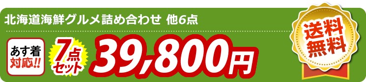【目玉：北海道海鮮グルメ詰め合わせ】7点セット 7点セット 39800円