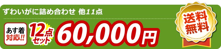 【目玉：ずわいがに詰め合わせ】12点セット 12点セット 60000円