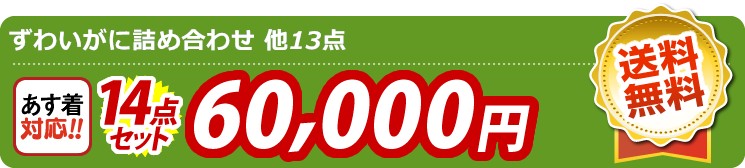【目玉：ずわいがに詰め合わせ】14点セット 14点セット 60000円