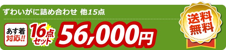 【目玉：ずわいがに詰め合わせ】16点セット 16点セット 56000円