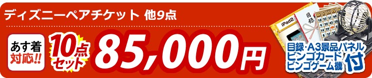 【目玉:ディズニーチケット ペア1DAYパスポート】10点セット 10点セット 85000円