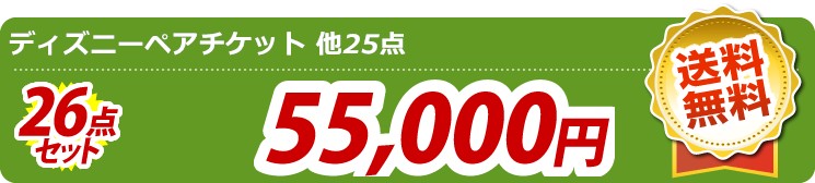 【目玉:ディズニーペアチケット】26点セット 26点セット 55000円