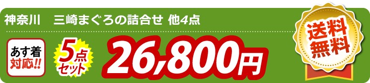 【目玉：神奈川　三崎まぐろの詰合せ】5点セット 5点セット 26800円