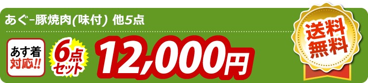 【目玉：あぐｰ豚焼肉(味付)】6点セット 6点セット 12000円